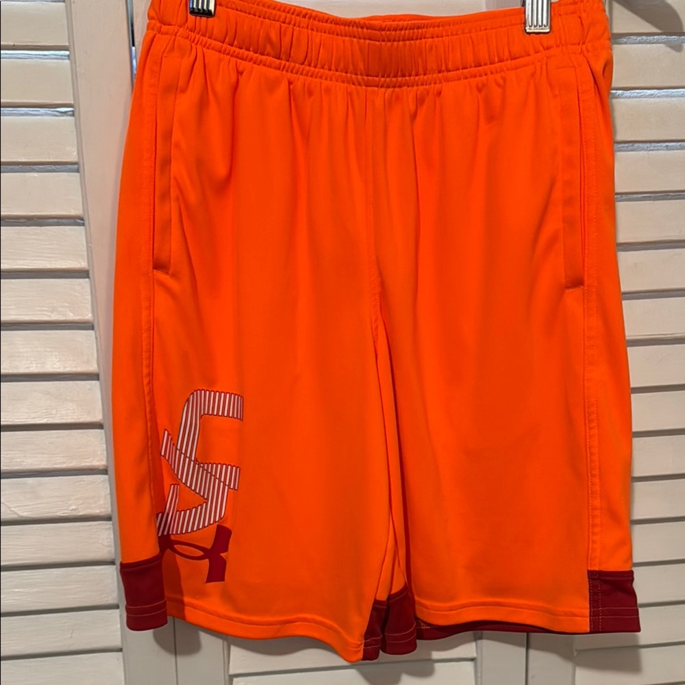 Under Armour Orange Performance Training Shorts